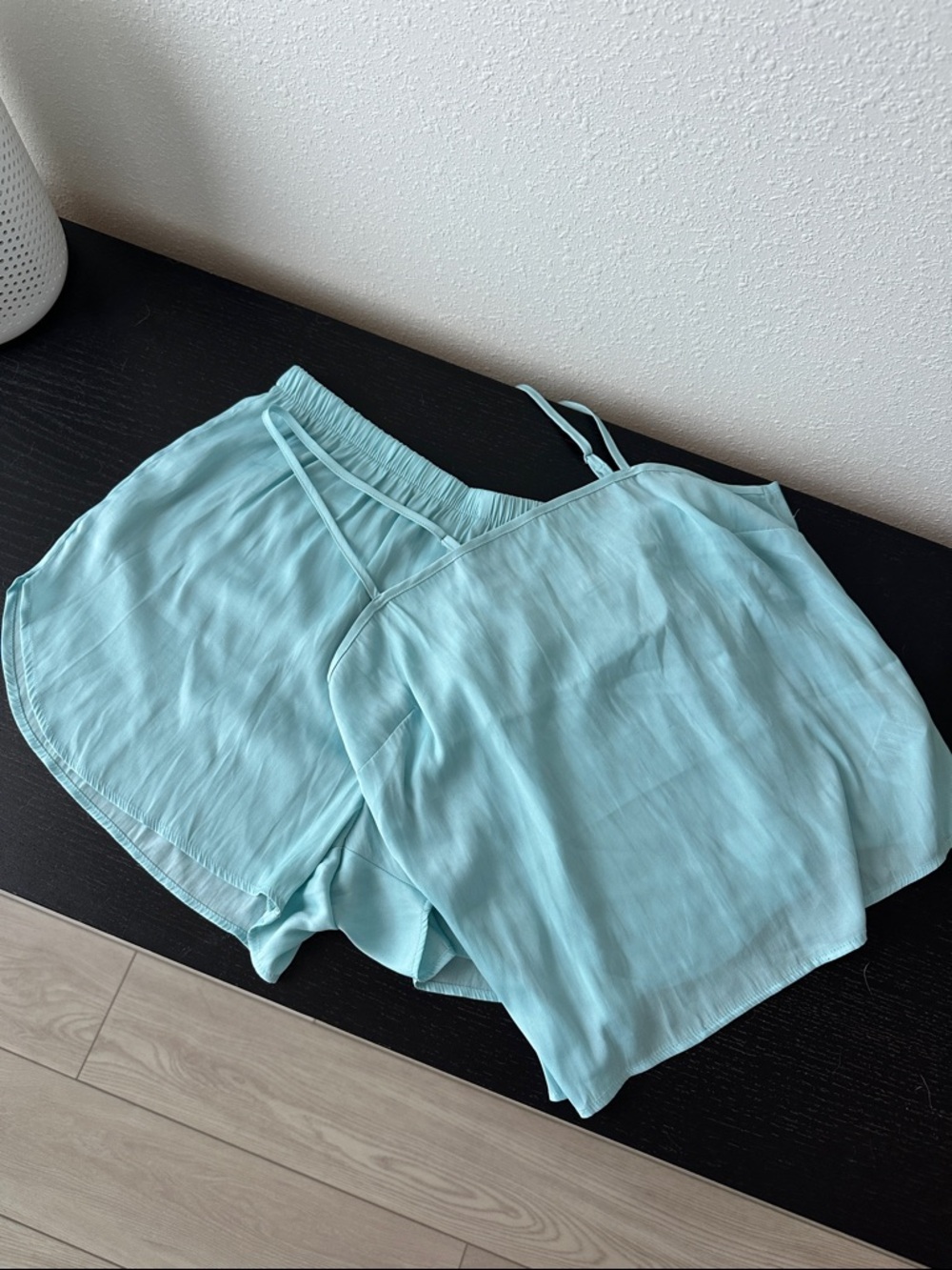 Old Navy Aqua Pajama Cami Top and Shorts Set Small